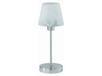 Trio Stolná lampa Luis, kov/sklo, matný nikel, pr. 12 x 32 cm