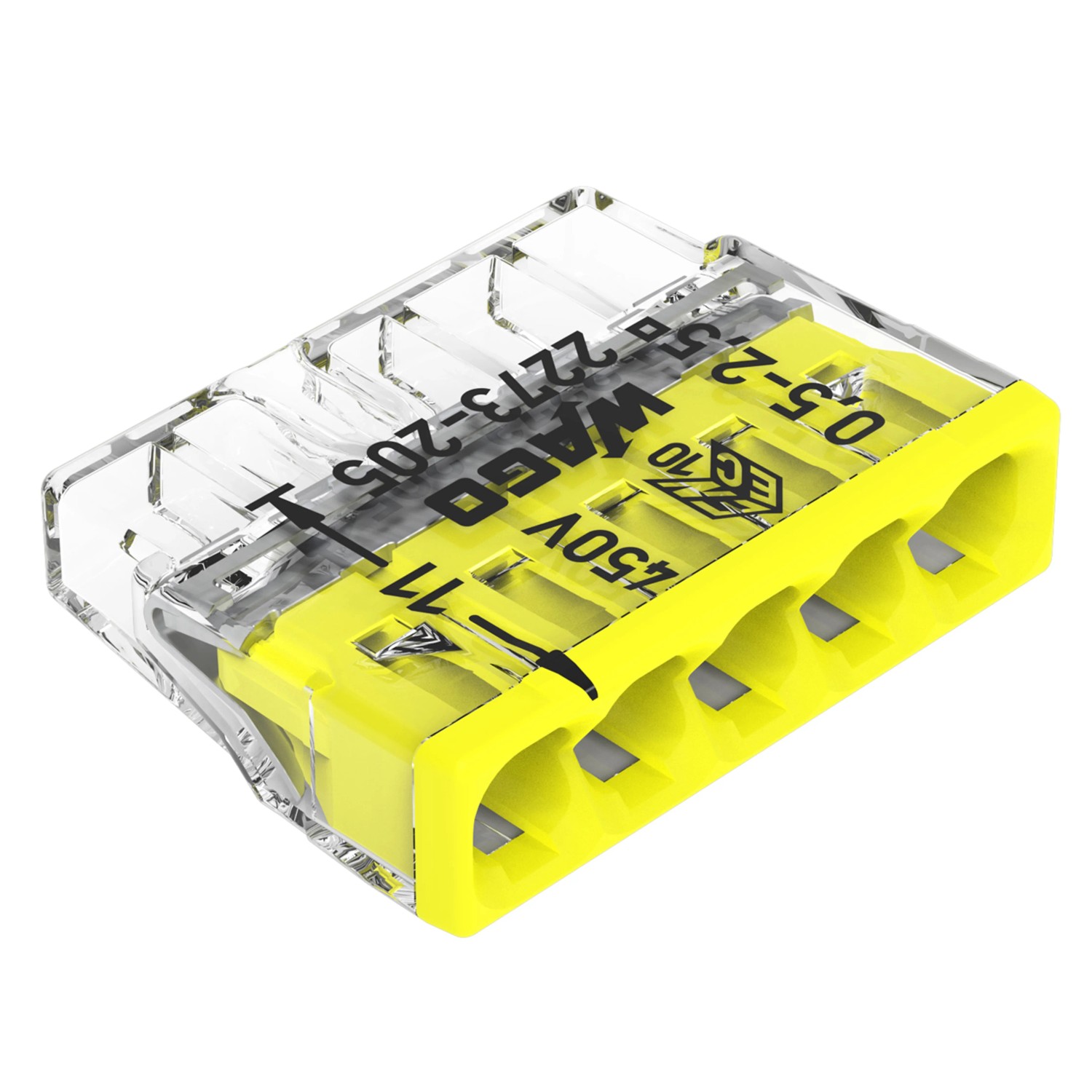 E-shop WAGO Inštalačná svorka 2273 PUSH WIRE 5 plných vodičov, max. 2,5 mm, 100 ks