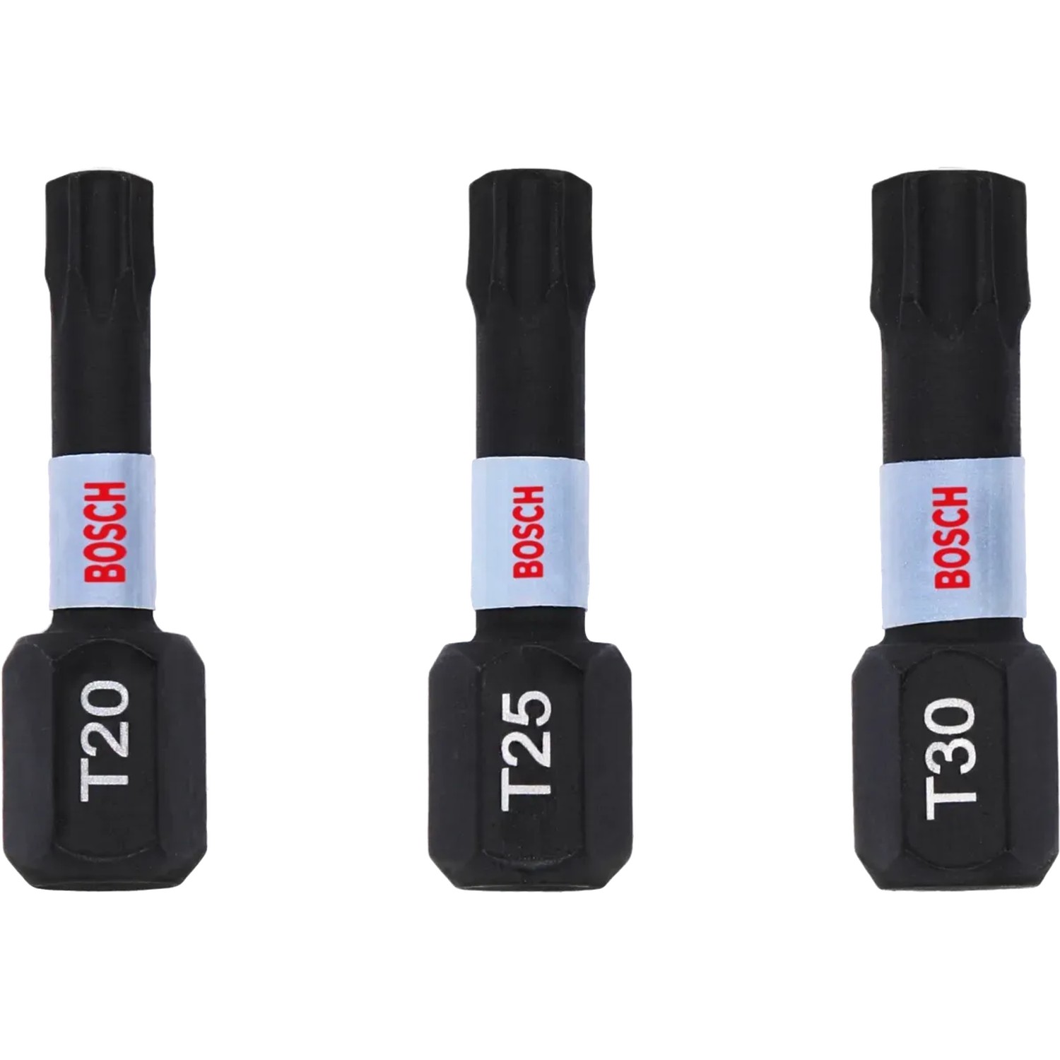 E-shop Bosch Súprava skrutkovacích nástavcov Impact Control T20, T25, T30, 3 ks, 1/4",