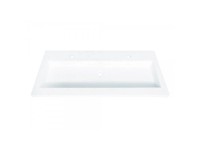 Sanotechnik Zápustné umývadlo, liaty mramor, 120 x 51,5 x 11,5 cm