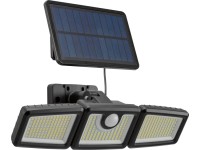 Nástenný solárny LED reflektor s det. pohybu, 7 W, 800 lm, IP44, denná biela Nástenný solárny LED reflektor s det. pohybu, 7 W, 800 lm, IP44, denná biela