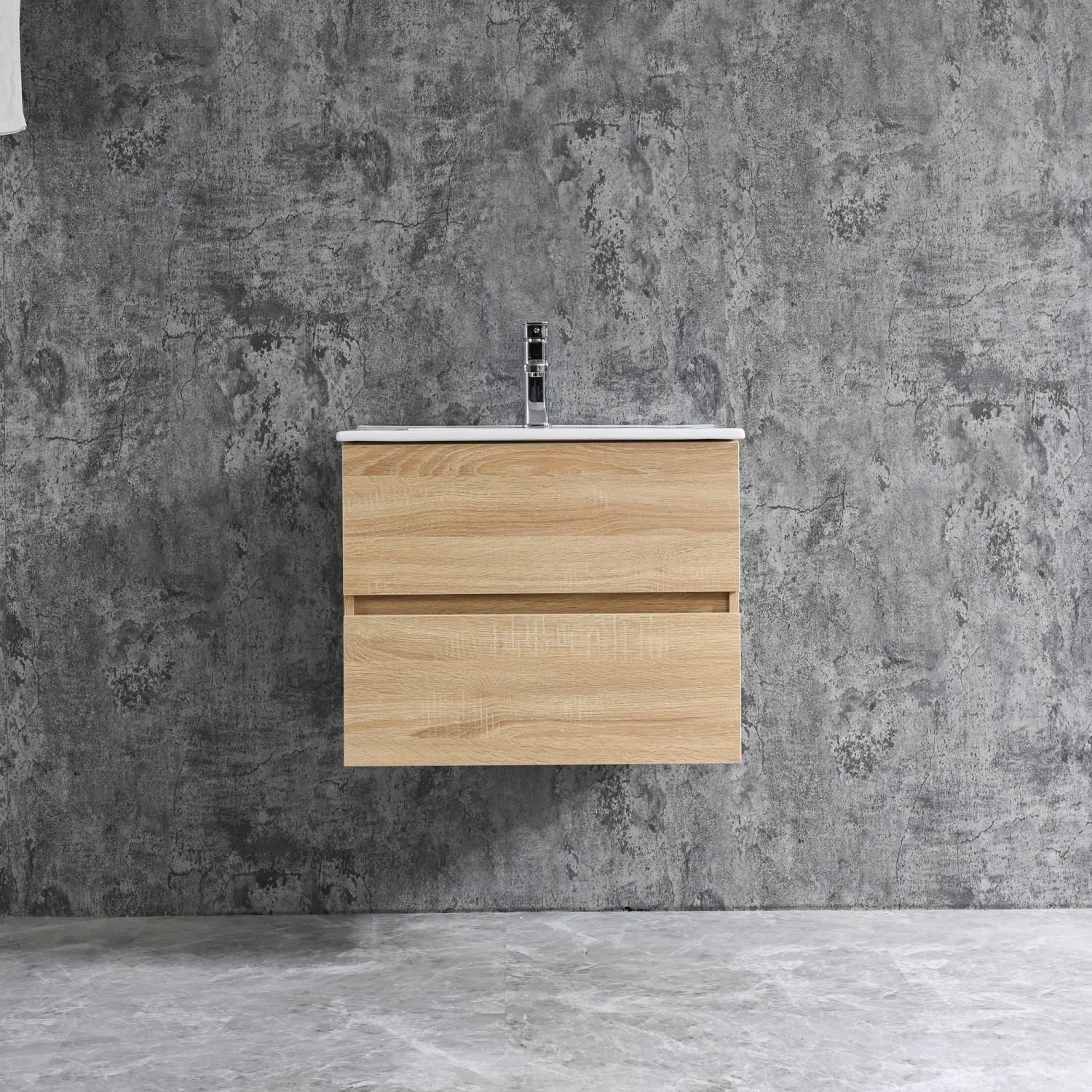 E-shop Sanotechnik Umývadlová skrinka s umývadlom Corbo, javor, 60 cm