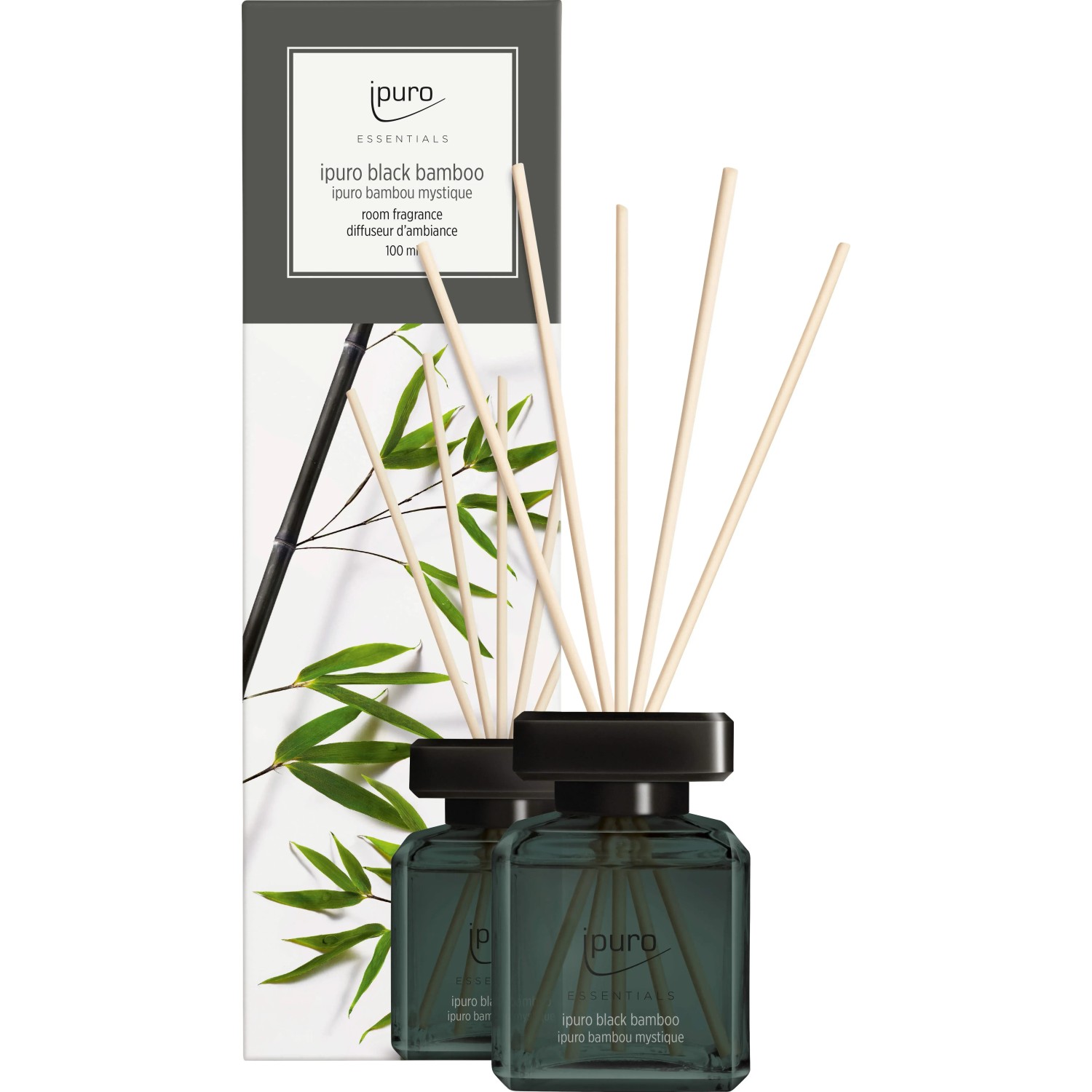 E-shop Ipuro Aroma difuzér Essentials, Black Bamboo, 100 ml
