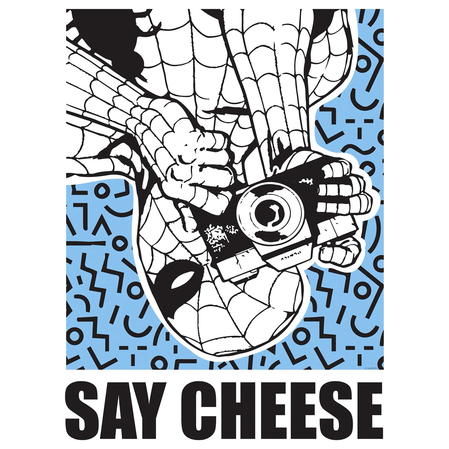 E-shop Komar Plagát Marvel Spider-Man Say Cheese Blue 30 x 40 cm
