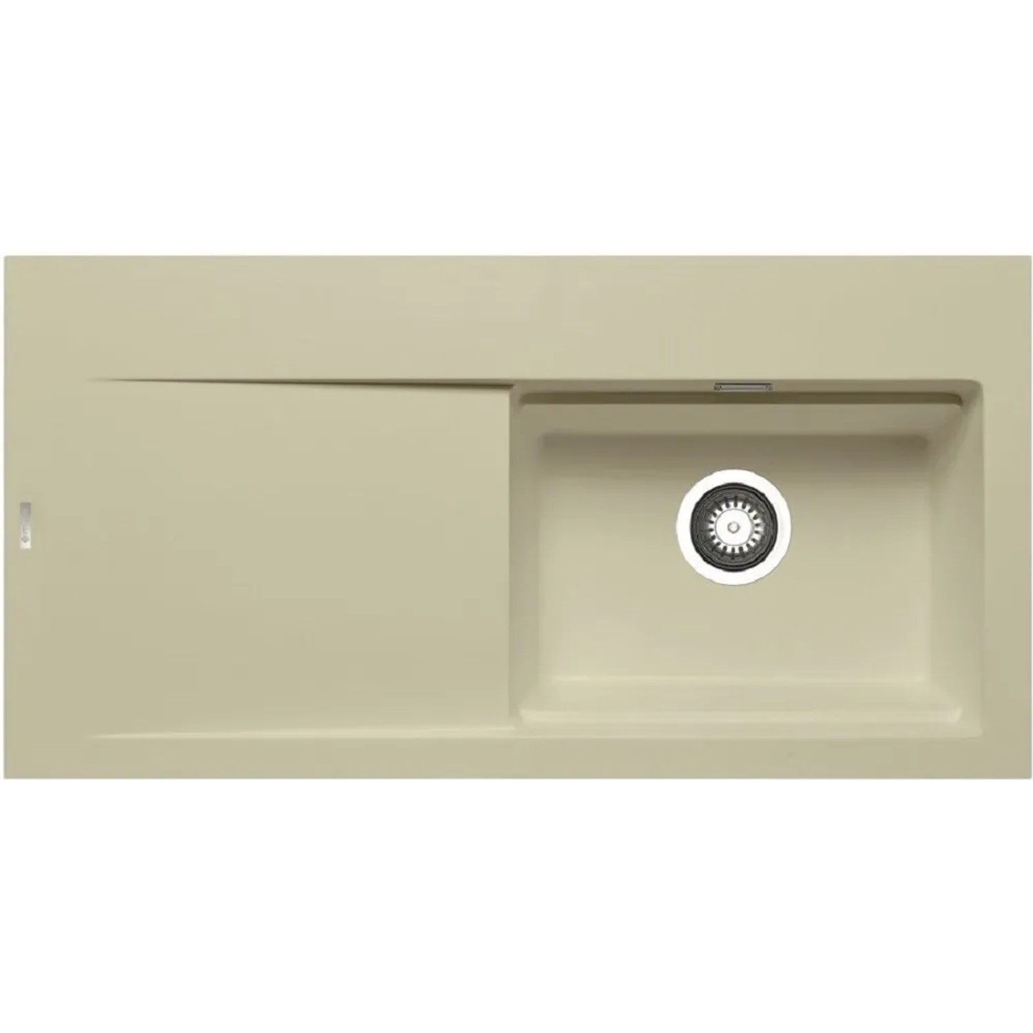 E-shop Pyramis Granitový drez s odkvapkávačom Tekton 1B 1D RH, beige, 100 x 51 cm