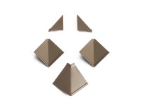 Kaindl Súprava rohov a koncoviek na lišty k pracovnej doske 27166 taupe