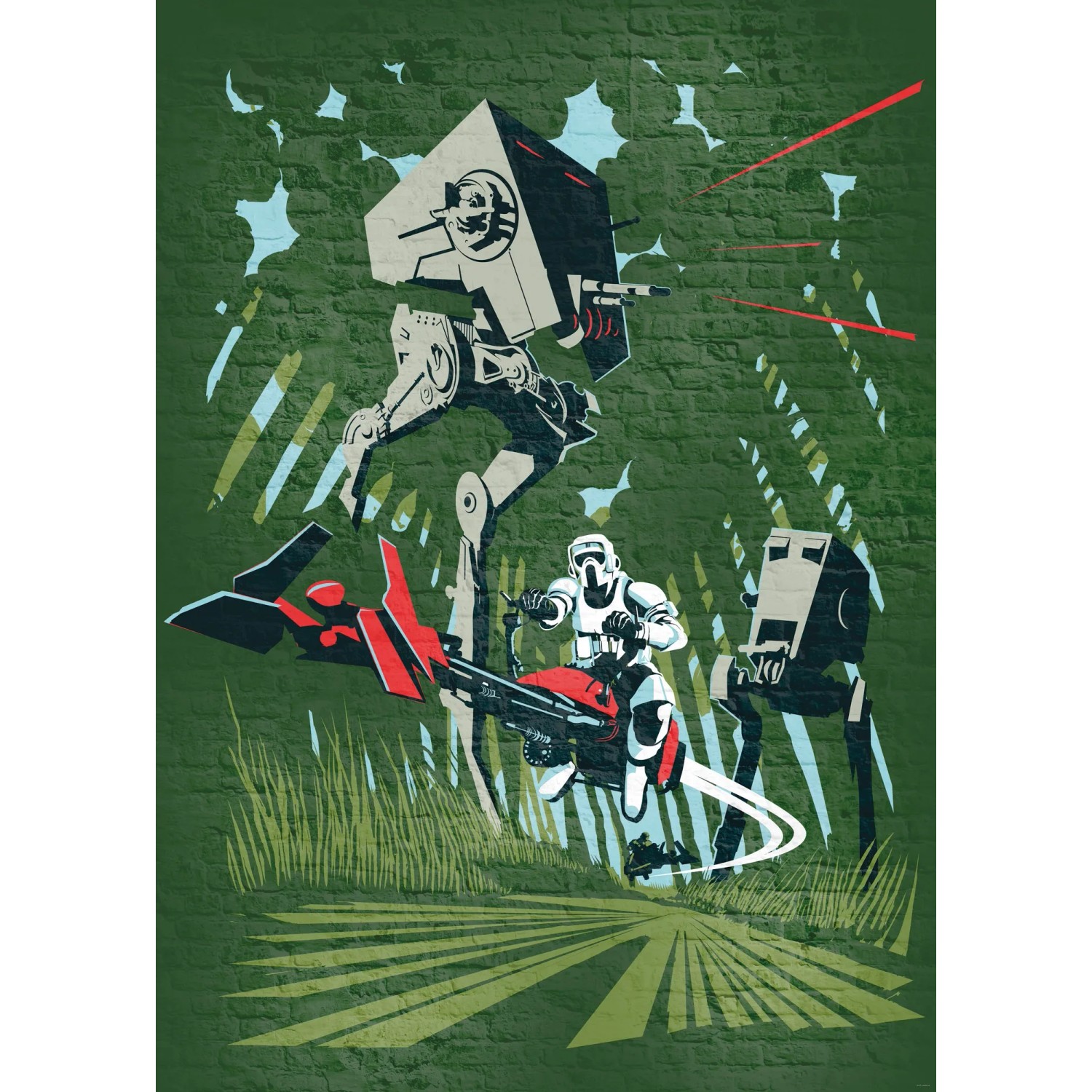 E-shop Komar Vliesová fototapeta Star Wars Classic Concrete Endor 200 x 280 cm
