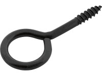 Oko so skrutkou čierno pozinkované 4 x 20 mm, 6 ks