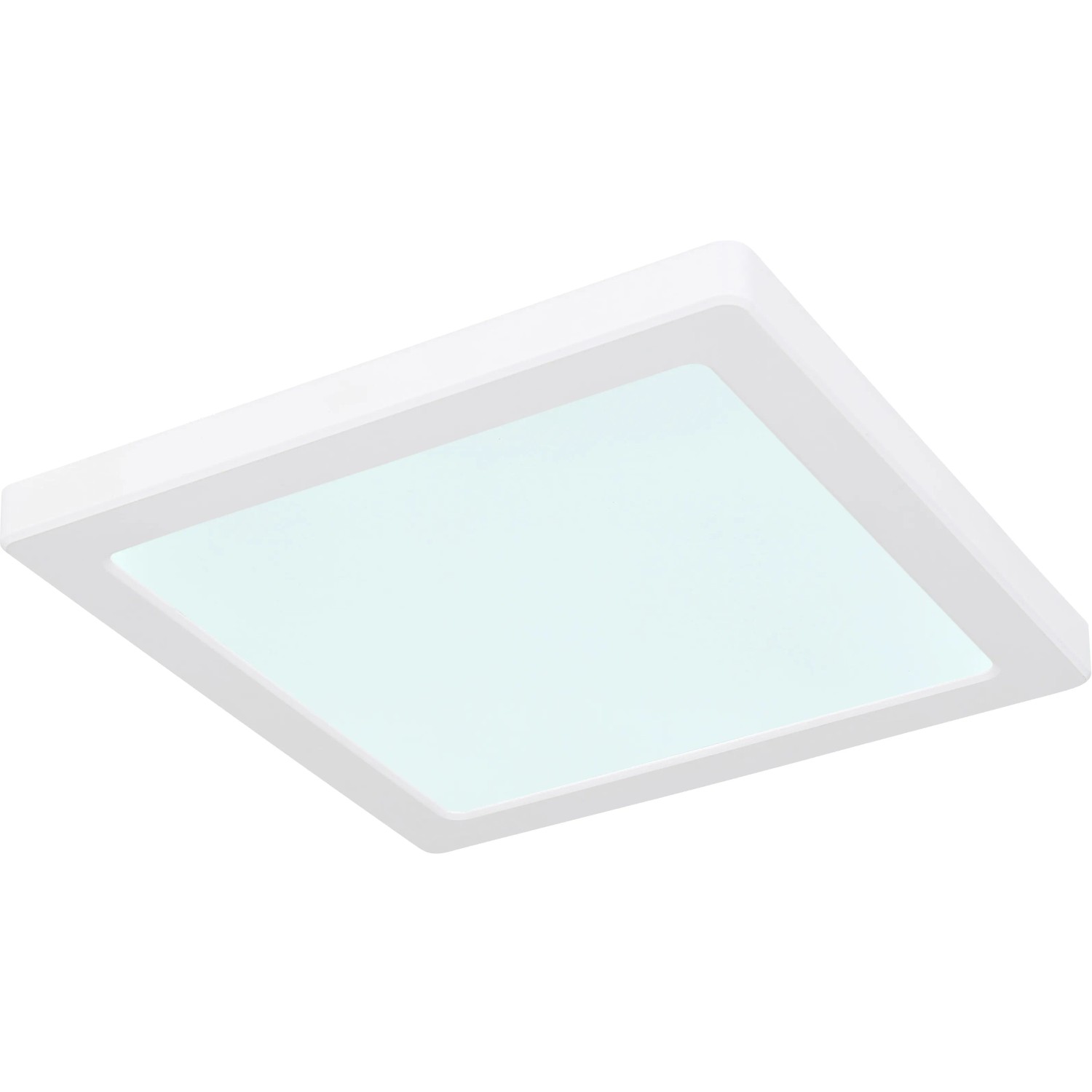 E-shop GLOBO LED svietidlo LASSE biela 18W 1900lm 3000/4000/6500K 217 x 217 x 17 mm