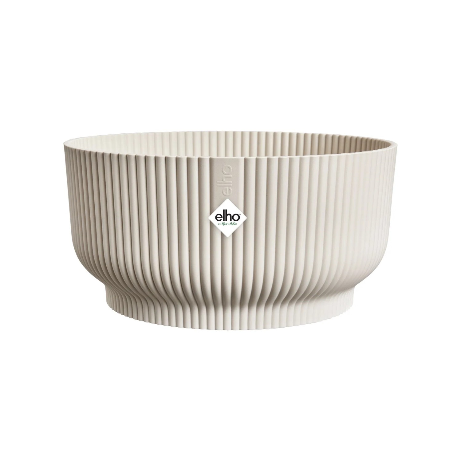 E-shop elho Miska na rastliny Vibes Fold Bowl ľanová biela pr. 25 x 12 cm
