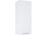 Maximus Vysoká závesná kúpeľňová skrinka Stylo, 1 dvierka, biela, 40 cm
