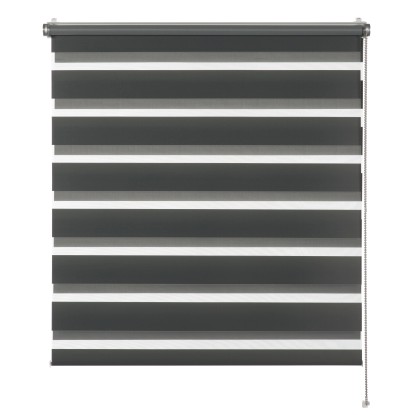 Schöner Wohnen Dvojitá roleta Tilda sivá 80 x 210 cm