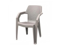MEGA PLAST Záhradné kreslo MAREA cappuccino 61,5 x 62 x 86 cm