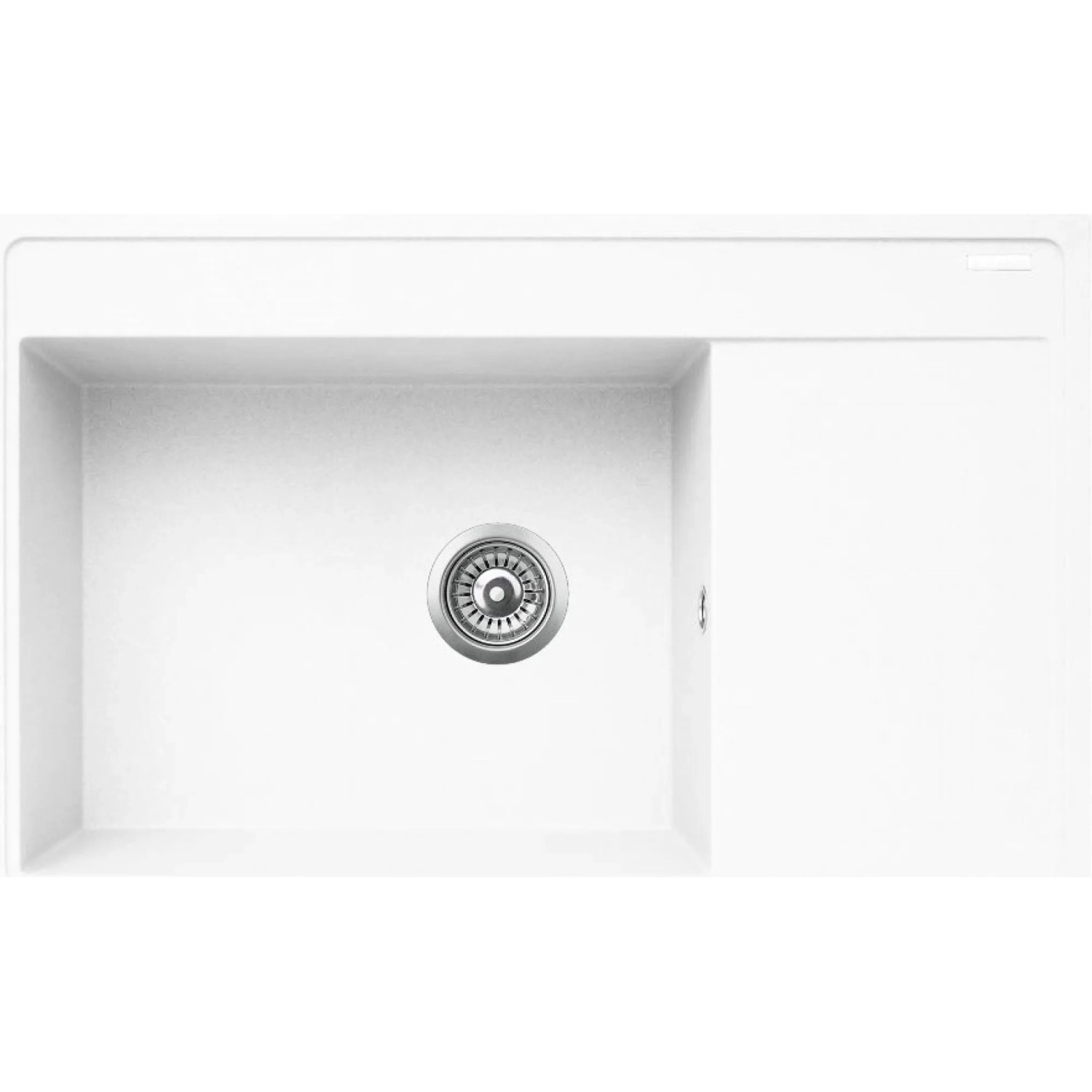 E-shop Pyramis Granitový drez s odkvapkávačom Camea 1B 1D, snow LH, 79 x 50 cm