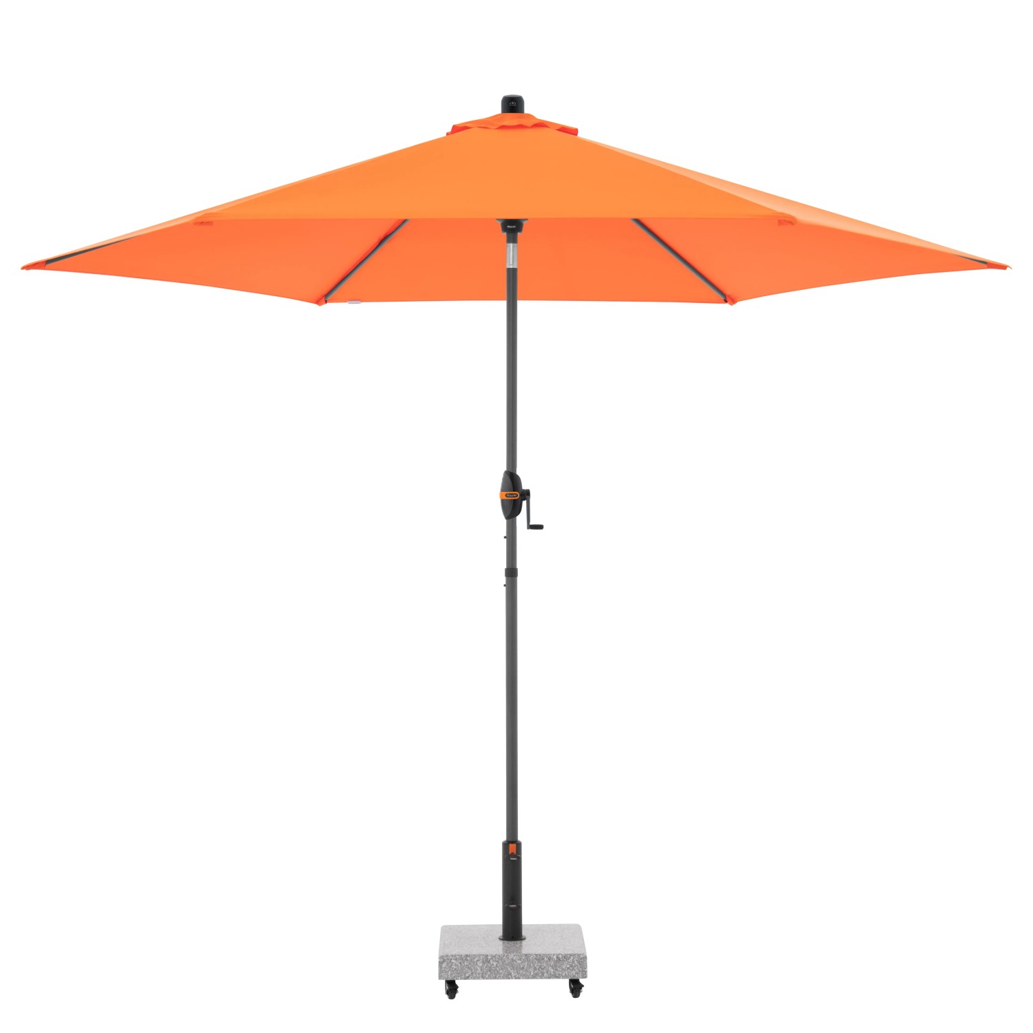 E-shop Doppler Slnečník MyZone s automatickým naklápaním kľukou oranžový pr. 305 cm