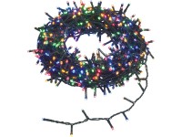 Vianočná LED svetelná reťaz, 600 viacfarebných diód, 24 m