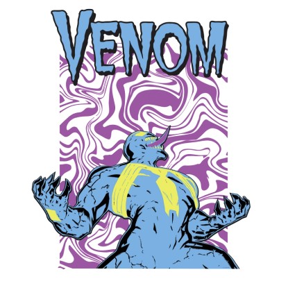 Komar Plagát Marvel Venom Colourful Scream 40 x 50 cm