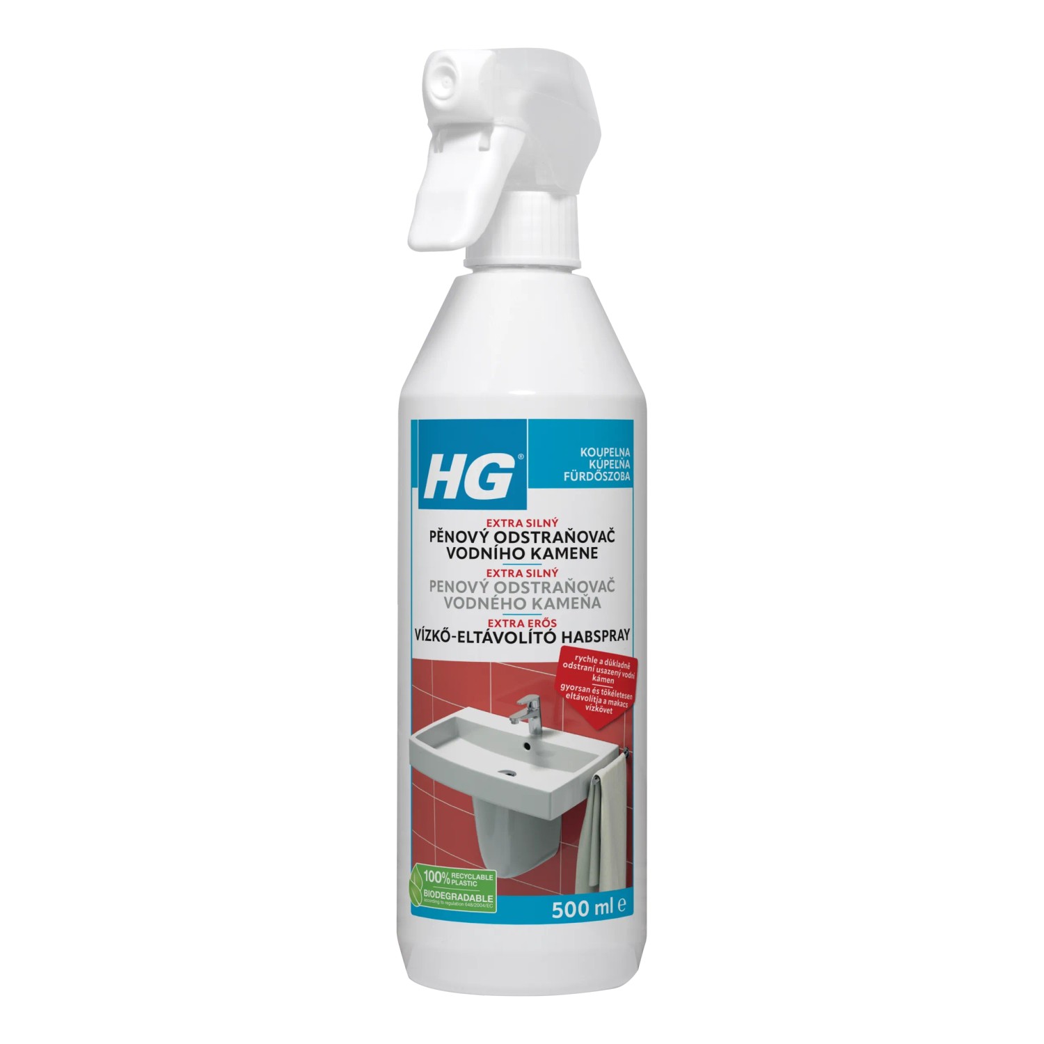 E-shop HG Extra silný penový odstraňovač vodného kameňa 500 ml