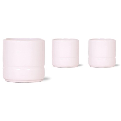 Keramický kvetináč Pastel ružový pr. 6 x 5 cm