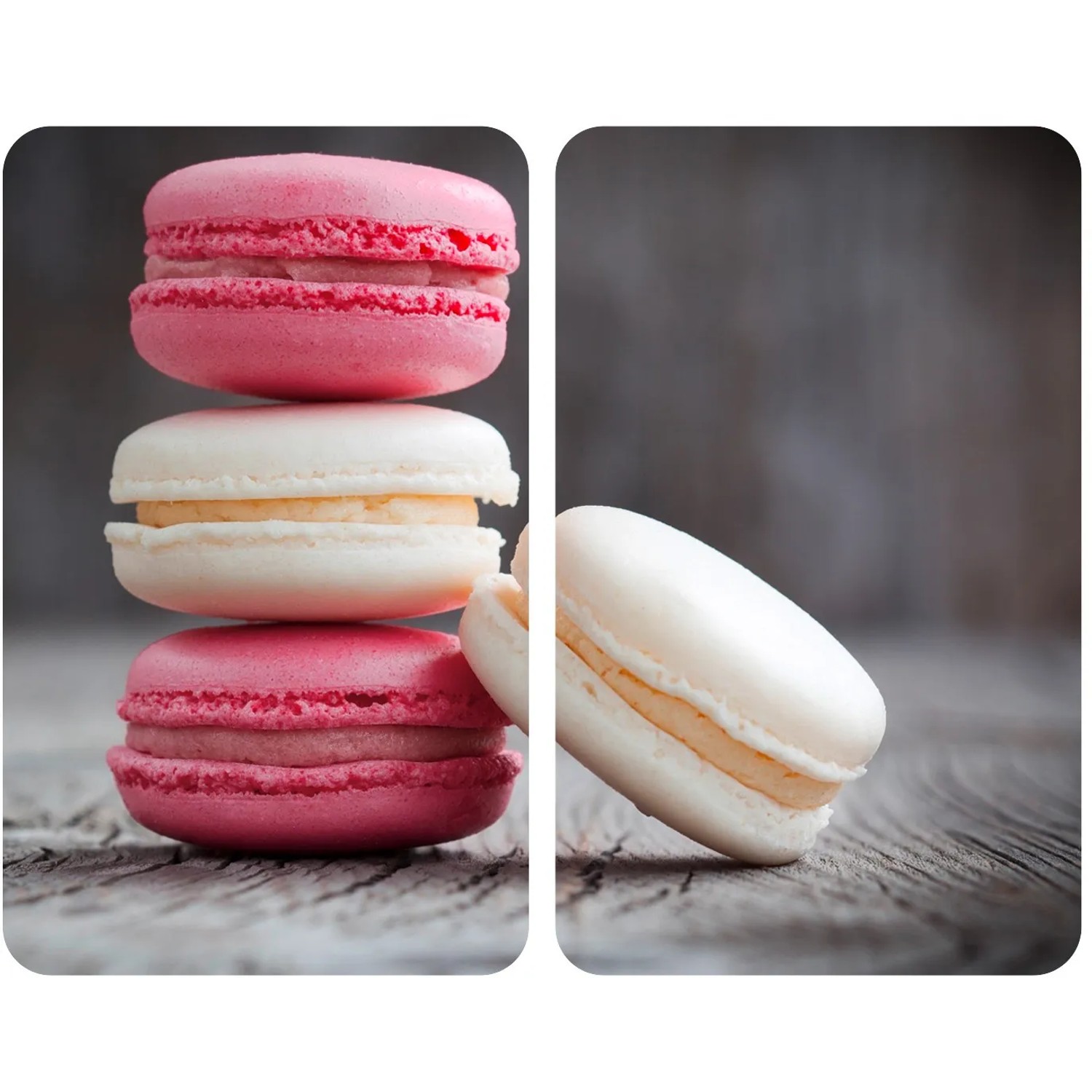 E-shop Wenko Krycie dosky na sporák Universal Macarons 2-dielna súprava viacfarebné