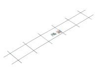 OBI kovový špalier 150 cm x 30 cm antracitový