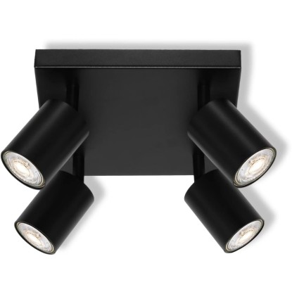 OSRAM 4bodové svietidlo LED SPOT ELEMENTAL PLATE BLACK, 21 x 13,8 x 21 cm
