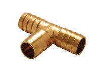 T-kus hadicová spojka mosadz, 1 T-kus hadicová spojka mosadz, 1
