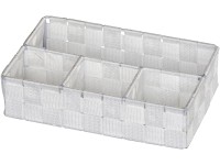 Wenko Organizér Adria malý biely 26 cm x 6,5 cm x 17 cm