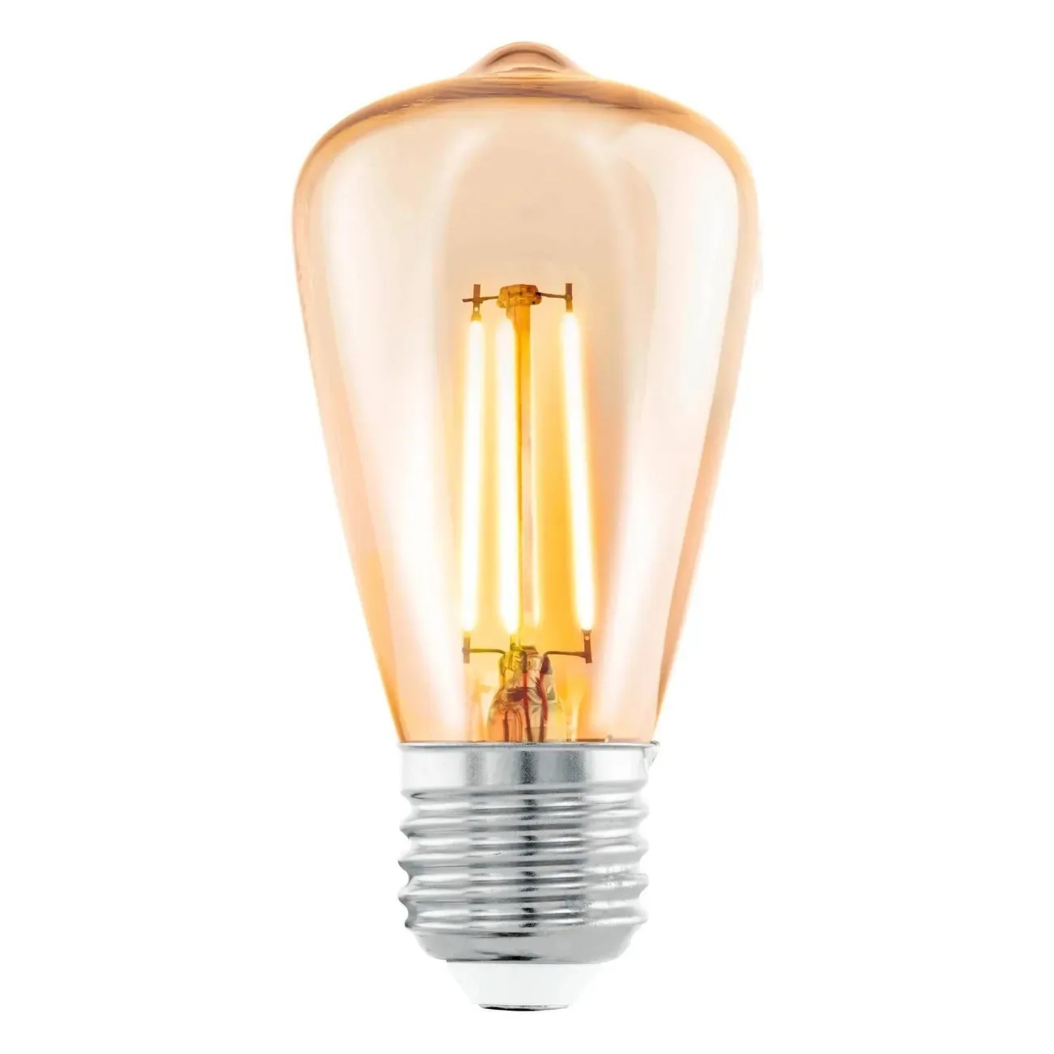 E-shop EGLO LED žiarovka E27, ST48, 270 lm, 2200 K, 1 x 4 W, jantárové sklo