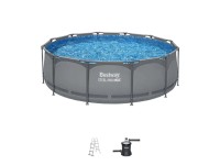 Bestway Bazén Steel Pro MAX tm.sivý filtrácia, schodíky pr. 366 x 100 cm (EN) Bestway Bazén Steel Pro MAX tm.sivý filtrácia, schodíky pr. 366 x 100 cm (EN)