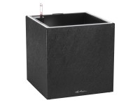 Lechuza Samozavlažovací kvetináč CANTO Slatestone LED Low sivý 30 x 30 x 30 cm