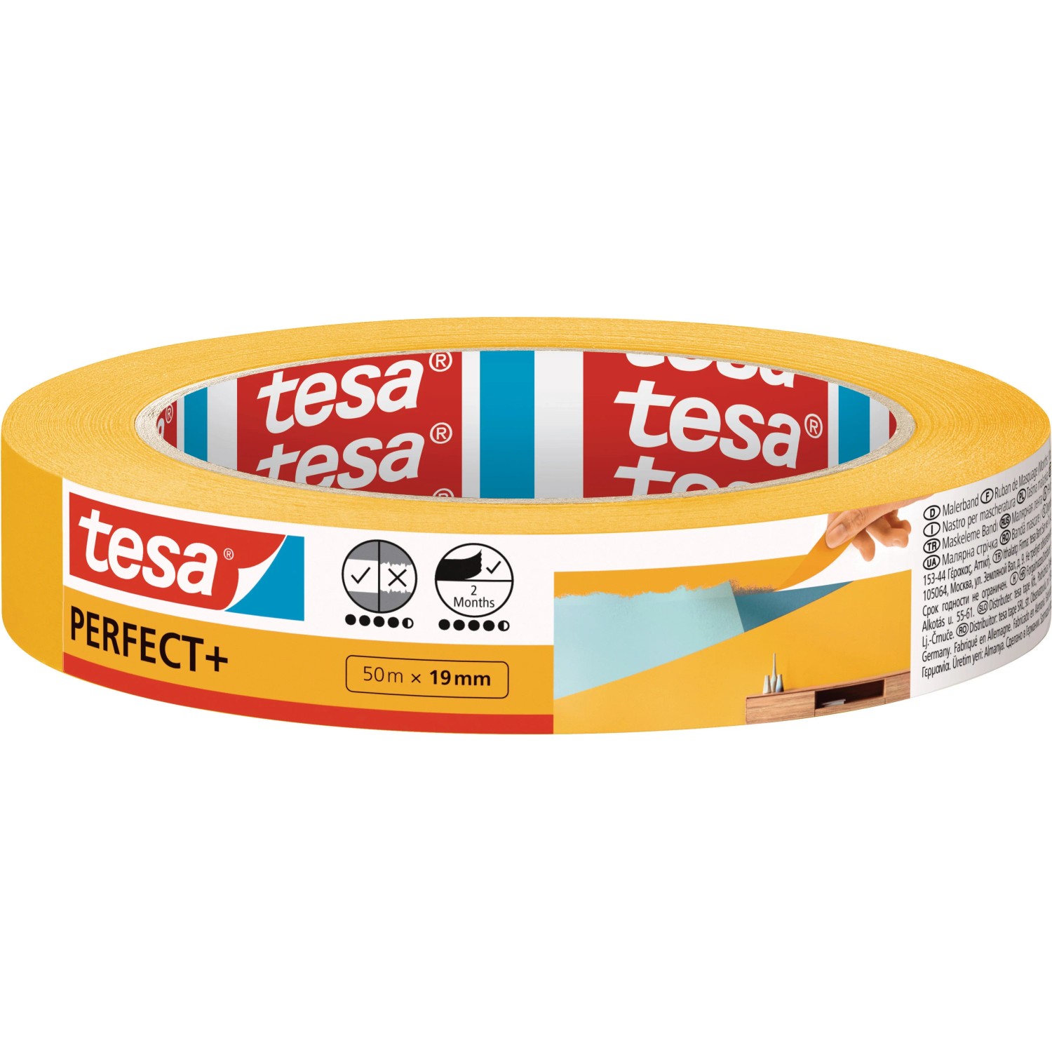 E-shop tesa Maskovacia páska PERFECT+, 50 m x 19 mm