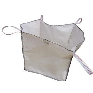 Biely Big Bag na záhradný odpad a sypké materiály so štyrmi slučkami.