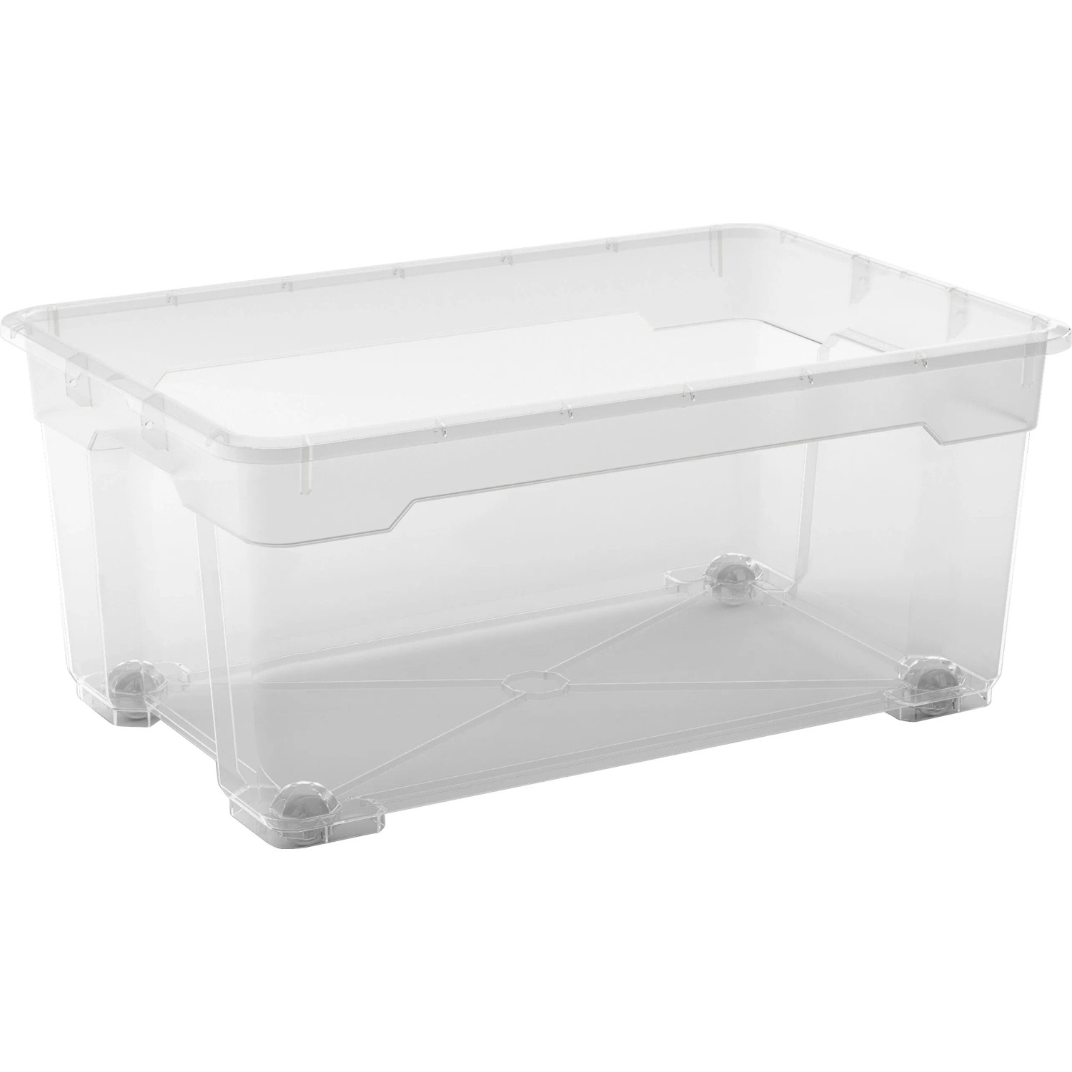 E-shop OBI Univerzálny úložný box Santos L, transparentný, 26 x 38 x 56,5 cm