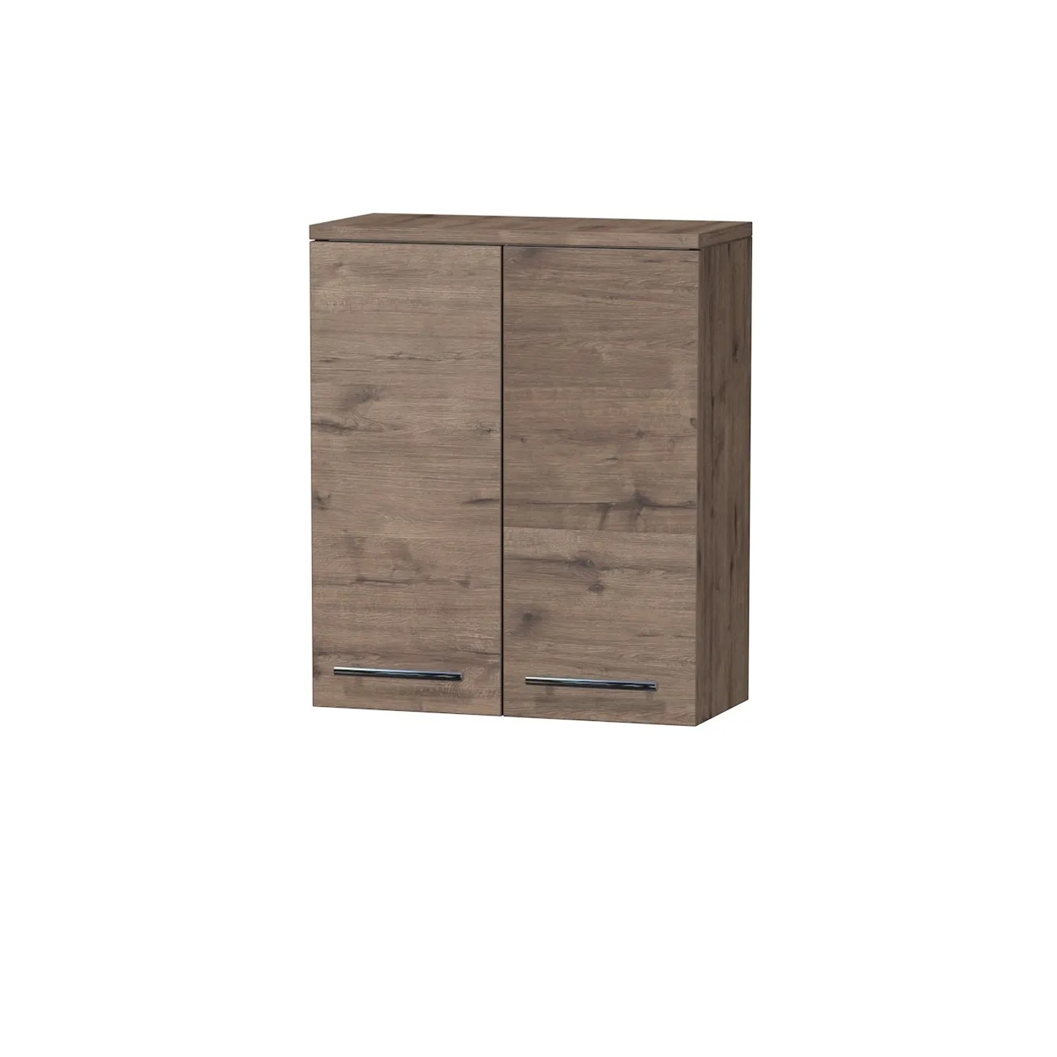E-shop INTEDOOR Horná závesná skriňa BEE, úchyt chróm, š. 50 cm, dub Wellington