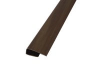 HOPA Okrajový profil k plastovému obkladu, tm. drevo, 43 x 12 mm