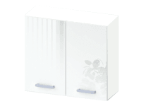 Black&White Style Horná skrinka Nikki U60 lesklá biela, 72 x 60 x 30,6 cm