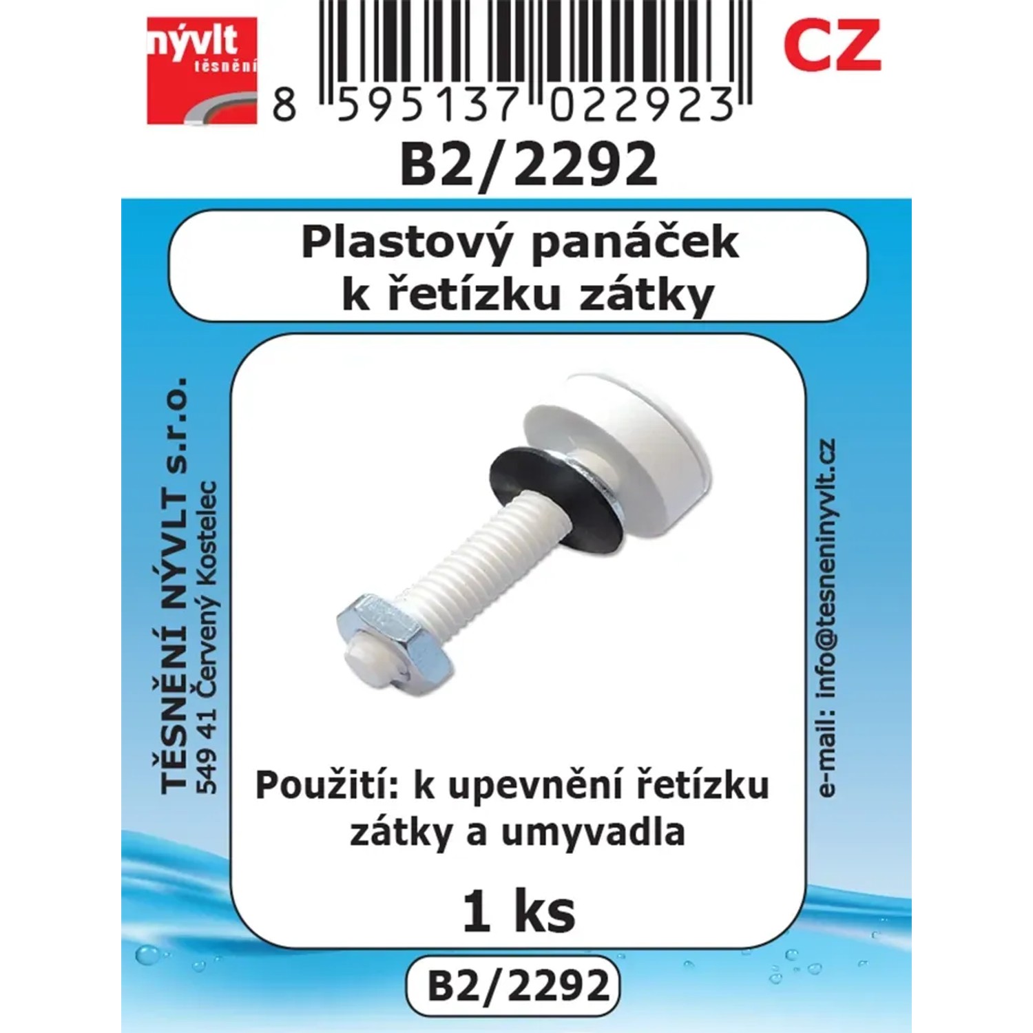E-shop Plastový panáčik k zátke, 1 ks