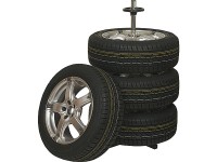 Cartrend Stojan na pneumatiky s obalom