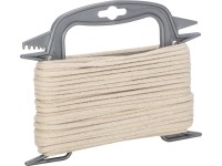 LUX-TOOLS Bavlnené lano pletené prírodné pr. 4 mm x 20 m LUX-TOOLS Bavlnené lano pletené prírodné pr. 4 mm x 20 m