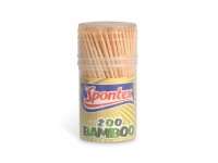 Spontex Špáradlá bambusové v dóze, 200 ks