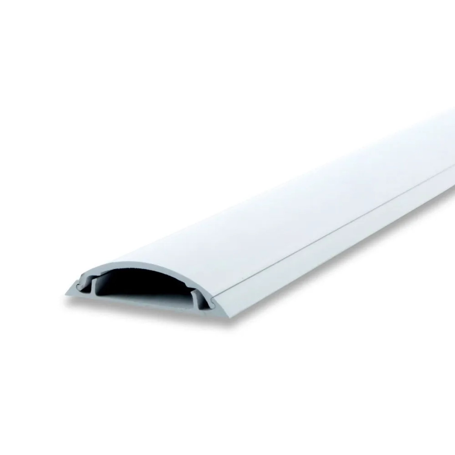 E-shop Malpro Elektroinštalačná podlahová lišta, biela, 40 x 10 x 2000 mm