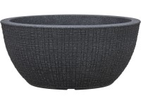 Scheurich Kvetináč v tvare misky Barceo priemer 39 cm x 18 cm Stony Black