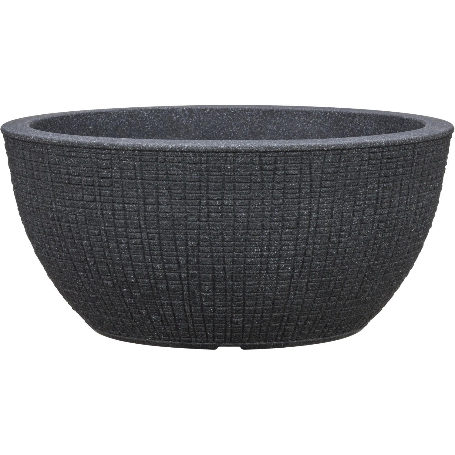 E-shop Scheurich Kvetináč v tvare misky Barceo priemer 39 cm x 18 cm Stony Black