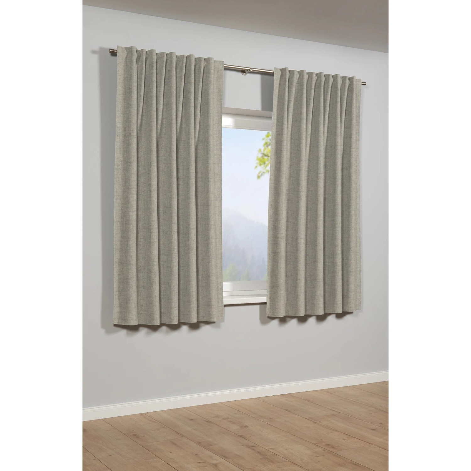 E-shop Bennetti Záves so skrytými pútkami natural 175 x 140 cm