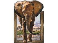 Bondecor Obraz 3D Slon 30 x 40 cm