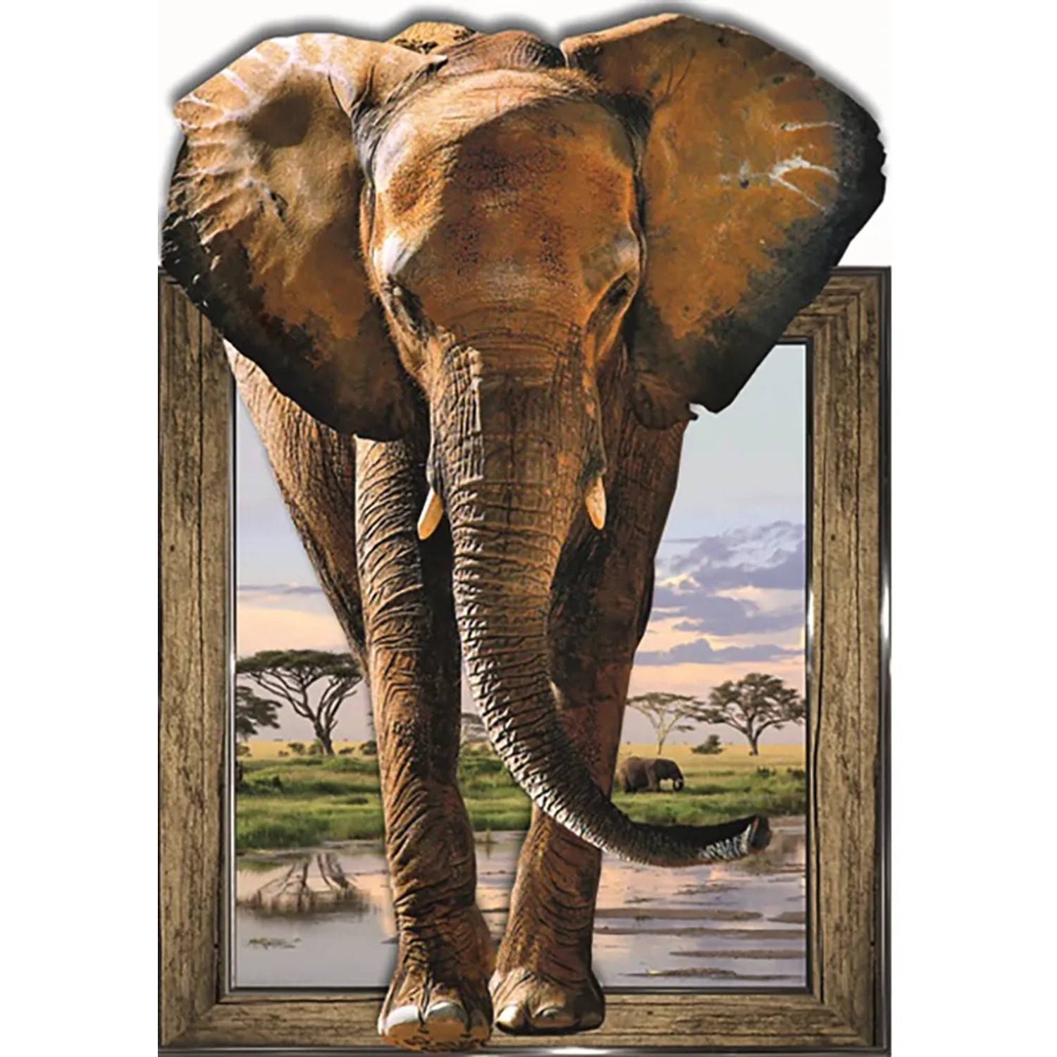 E-shop Bondecor Obraz 3D Slon 30 x 40 cm