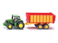 SIKU Kovový model Traktor Claas s prívesom na siláž