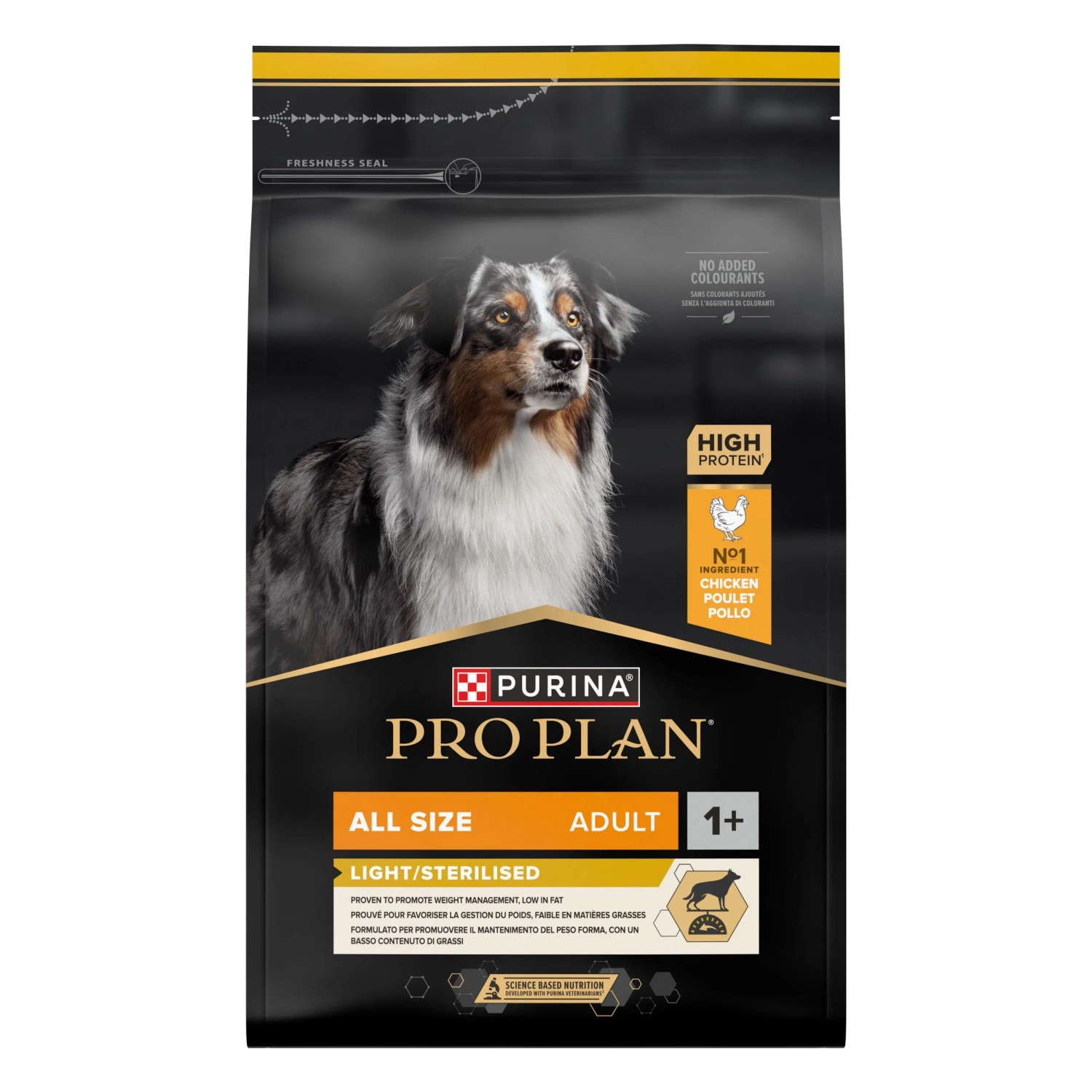 E-shop PRO PLAN Adult All Sizes Light Sterilised Granule pre psy kura 3 kg