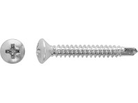 Samorezná skrutka so šošovkovou hlavou PH2 bielo pozinkovaná 4,2 x 16 mm, 40 ks